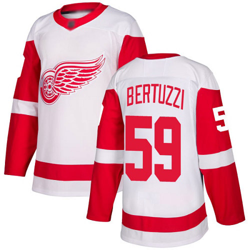 Red Wings #59 Tyler Bertuzzi White Road Authentic Stitched Hockey