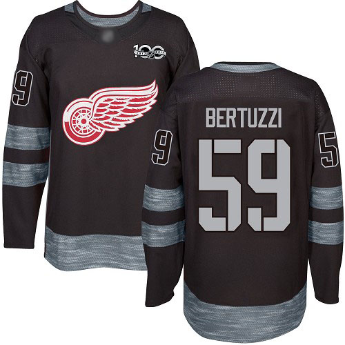 Red Wings #59 Tyler Bertuzzi Black 1917-2017 100th Anniversary