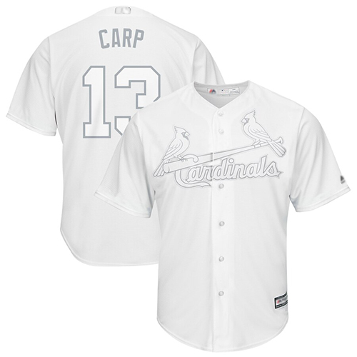 Cardinals #13 Matt Carpenter White Carp Players Weekend Cool