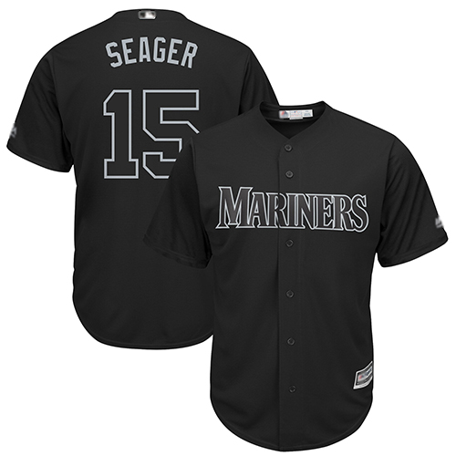 Mariners #15 Kyle Seager Black Seager Players Weekend Cool Base
