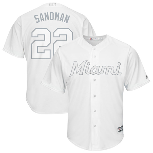 marlins #22 Sandy Alcantara White Sandman Players Weekend Cool