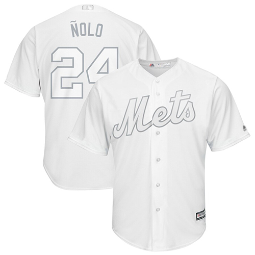 Mets #24 Robinson Cano White Nolo Players Weekend Cool Base