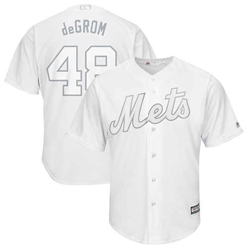 Mets #48 Jacob DeGrom White deGrom Players Weekend Cool Base