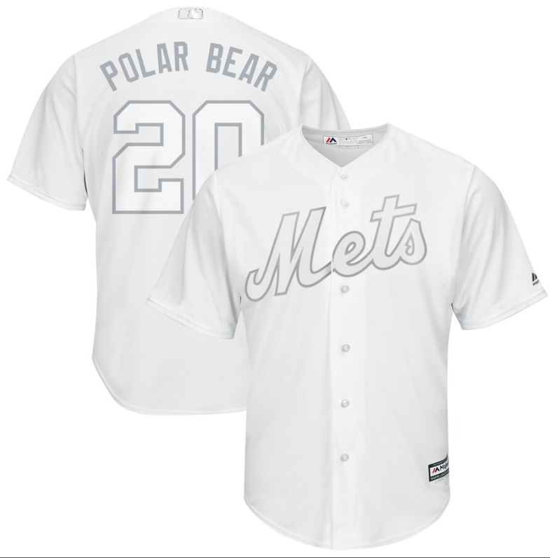 Mets #20 Pete Alonso White Polar Bear Players Weekend Cool Base