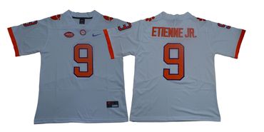 Men's Nike Clemson Tigers #9 Travis Etienne Jr White Team Color 2019 New