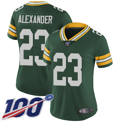 Nike Packers #23 Jaire Alexander Green Team Color Women's Stitched