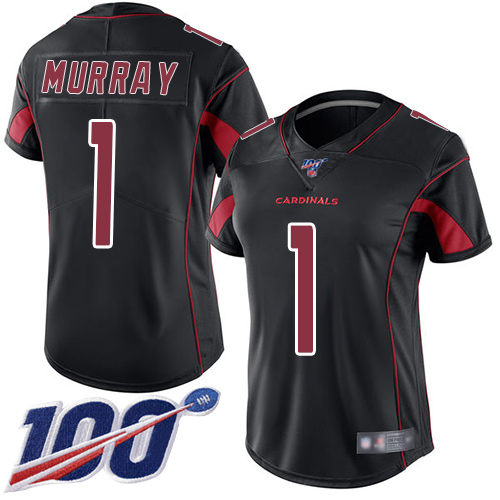 Nike Cardinals #1 Kyler Murray Black Women's Stitched NFL Limited Rush
