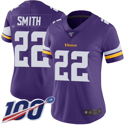 Nike Vikings #22 Harrison Smith Purple Team Color Women's Stitched NFL