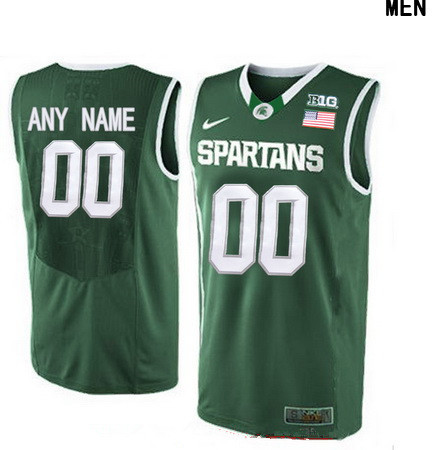 Men's Michigan State Spartans Custom Nike College Basketball 1