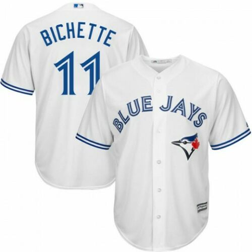 Blue Jays #11 Bo Bichette White Cool Base Jersey