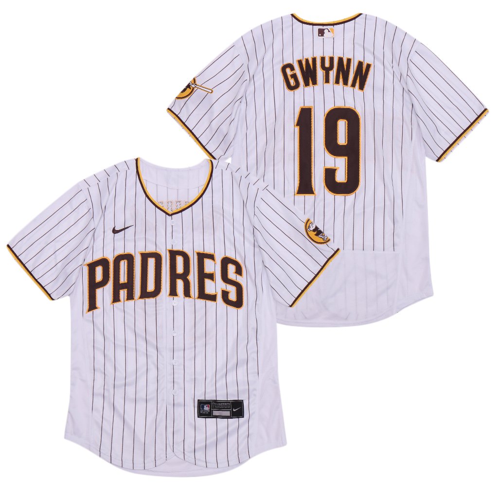 Padres #19 Gwynn White Nike 2020 Flexbase Jersey