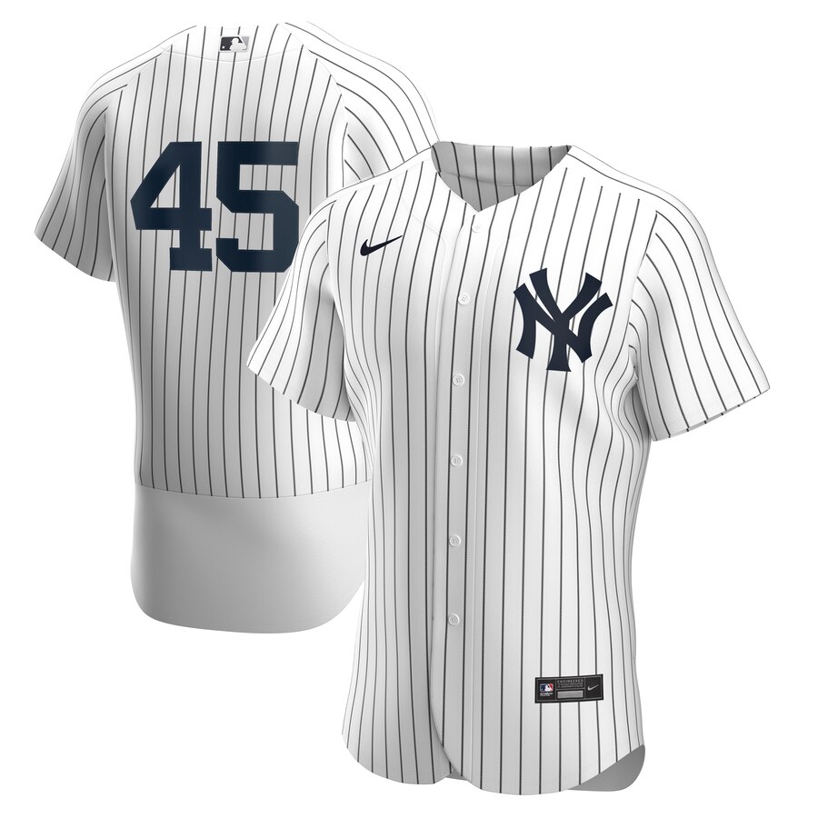 Yankees #45 Gerrit Cole White 2020 Nike Flexbase Jersey