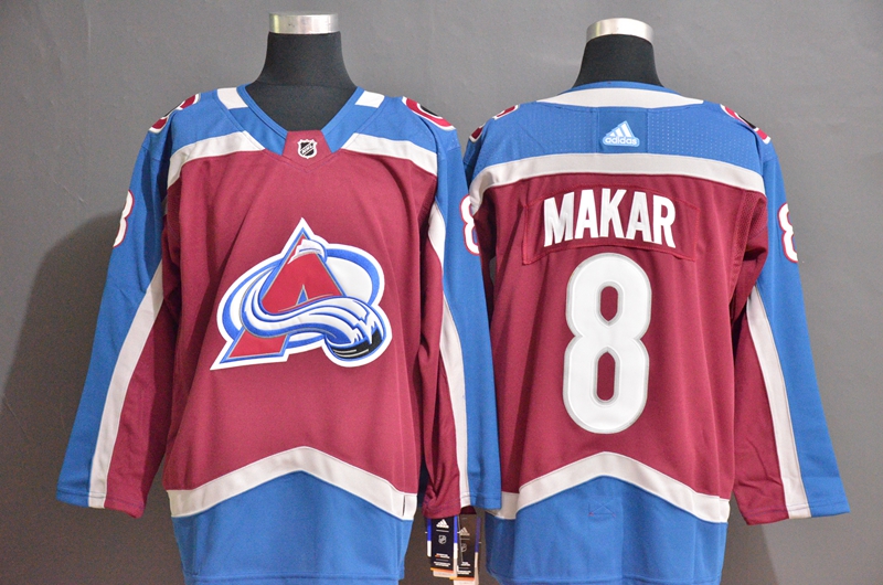 Avalanche #8 Cale Makar Blue Red Adidas Jersey