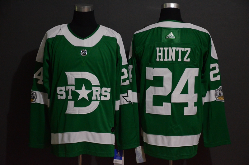 Stars #24 Roope Hintz Green 2020 Winter Classic Adidas Jersey