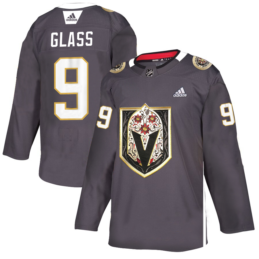 Vegas Golden Knights #9 Cody Glass Gray Dia De Los Muertos Adidas Jersey
