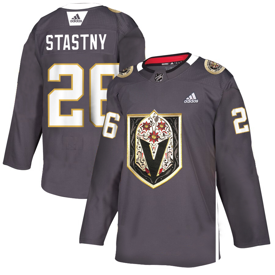 Vegas Golden Knights #26 Paul Stastny Gray Dia De Los Muertos Adidas Jersey