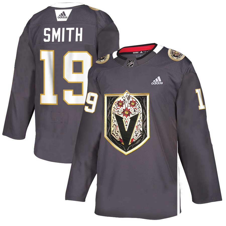 Vegas Golden Knights #19 Reilly Smith Gray Dia De Los Muertos Adidas Jersey