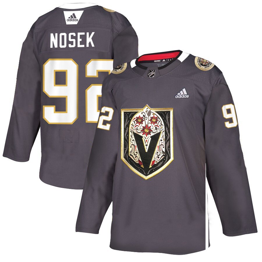 Vegas Golden Knights #92 Tomas Nosek Gray Dia De Los Muertos Adidas Jersey
