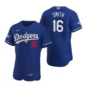 Los Angeles Dodgers #16 Will Smith Royal 2020 World Series Champions MLB Jersey