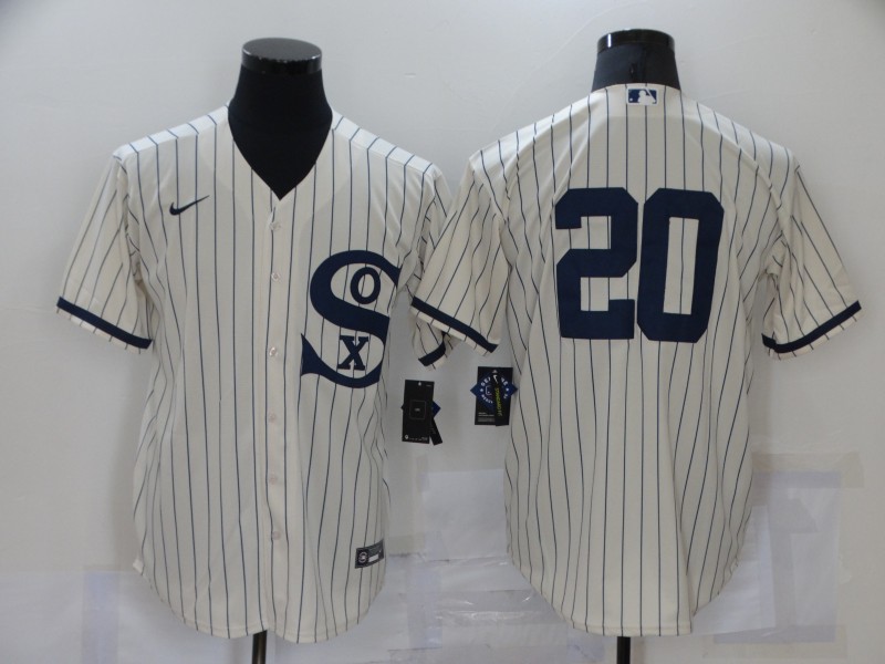 Men's Chicago White Sox #20 Danny Mendick 2021 Cream Field of Dreams Cool Base Stitched Nike MLB Jersey