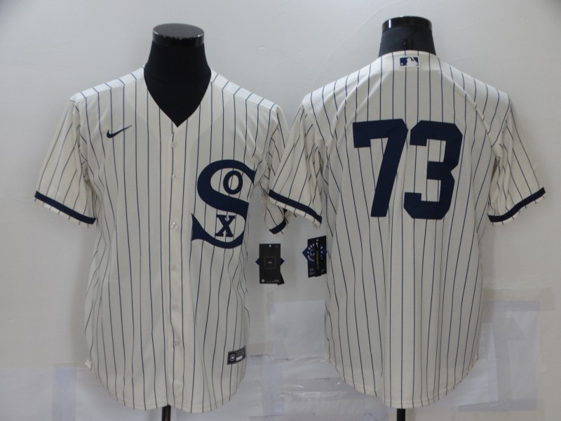 Men's Chicago White Sox #73 Yermin Mercedes 2021 Cream Field of Dreams Cool Base Stitched Nike MLB Jersey