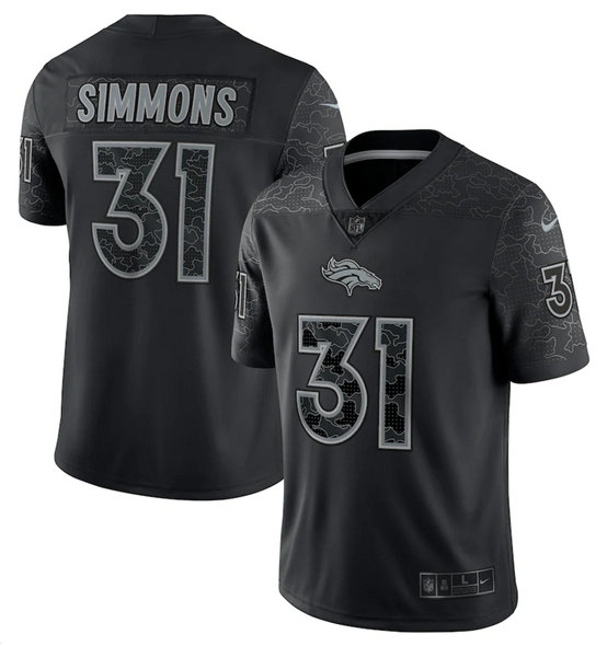 Men's Denver Broncos #31 Justin Simmons 2022 Olive Salute To Service Limited Stitched Jersey