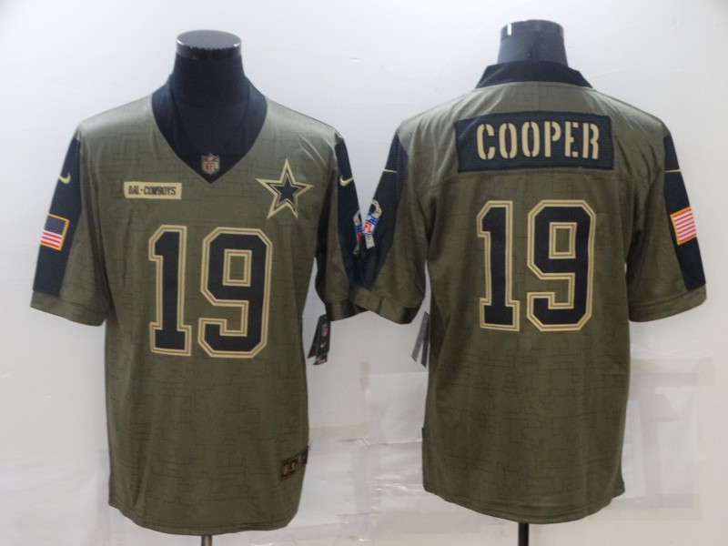 Men's Nike Amari Cooper #88 Olive Dallas Cowboys 2021 Limited Jersey