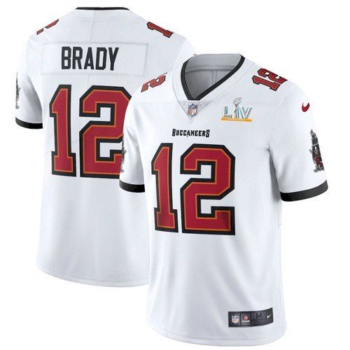 Men's Nike Tom Brady  #12 White Tampa Bay Buccaneers Super Bowl LV Bound Game Fashion Jersey