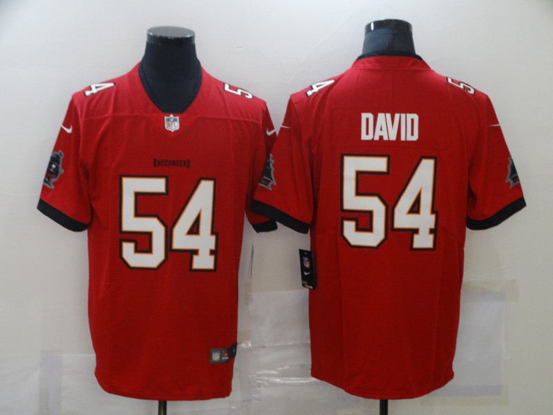 Men's Tampa Bay Buccaneers #54 Lavonte David  Red 2020 NEW Vapor Untouchable Stitched NFL Nike Limited Jersey