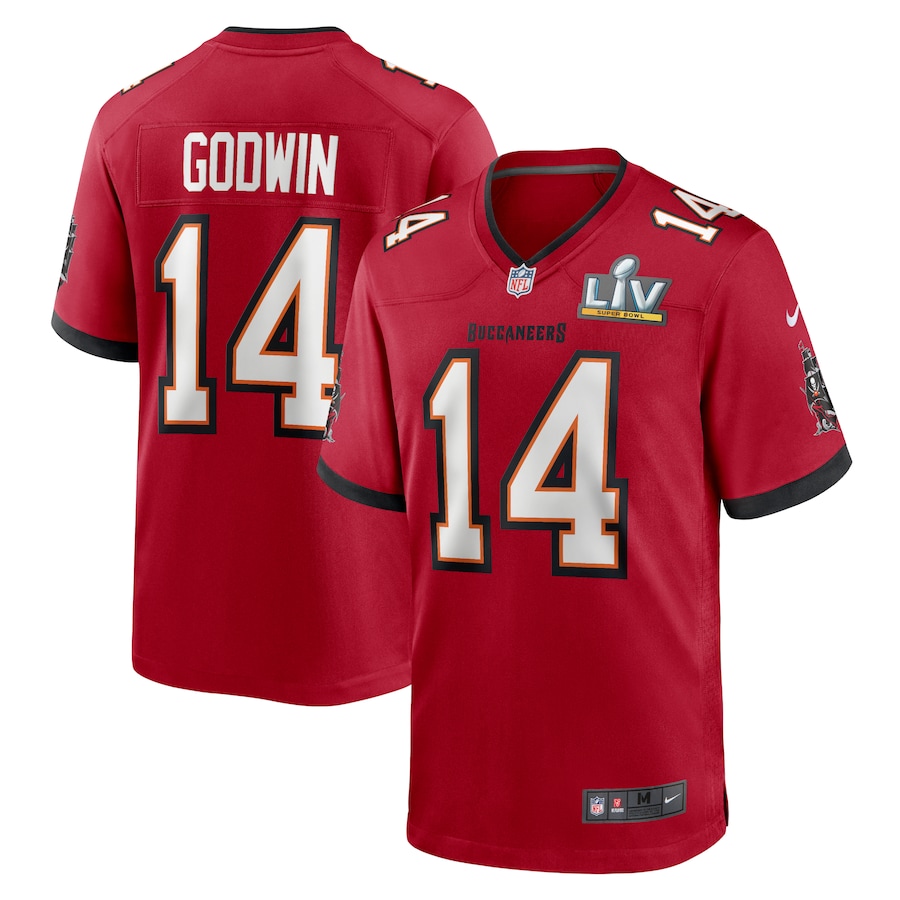 Tampa Bay Buccaneers #14 Chris Godwin  Super Bowl LV Vapor Limited Jersey red